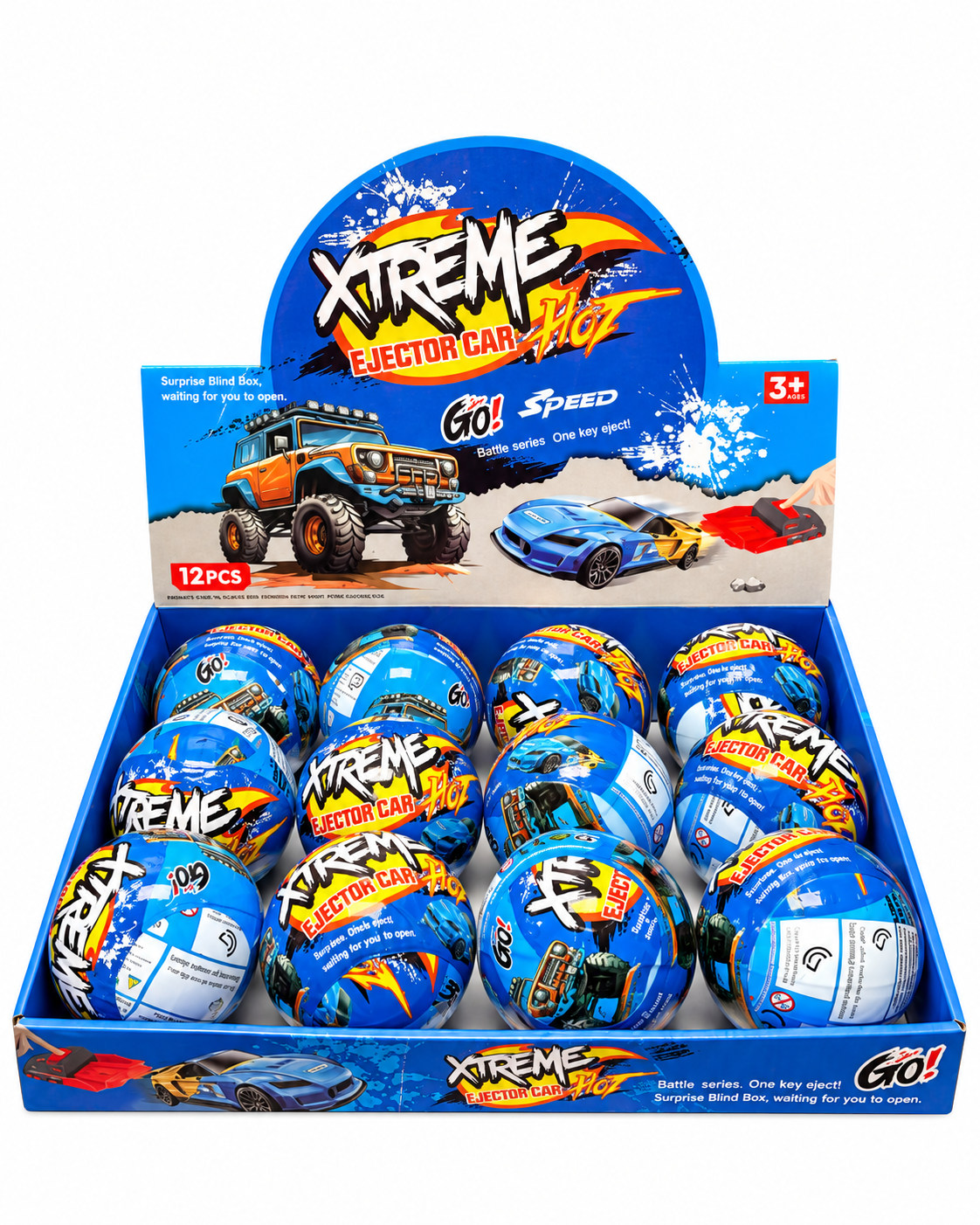 XTREME Ejector Car Hot Surprise Blind Box – Mini Toy Car, Ages 3+ 1PC