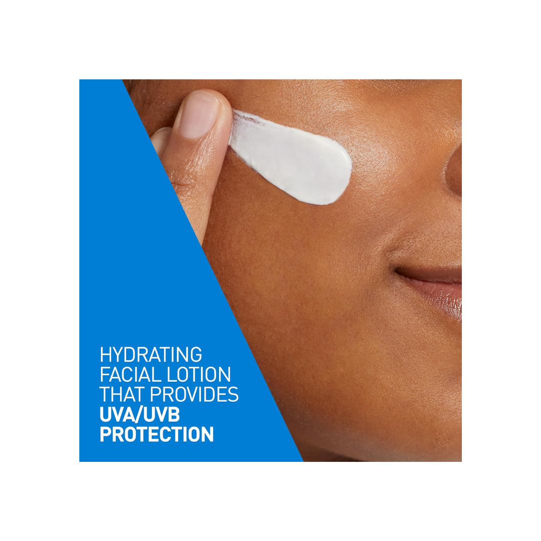 CeraVe Facial Moisturizer with SPF 30. Face Sunscreen Lotion with Hyaluronic Acid, Niacinamide & Ceramides for Women & Men. Oil-free, normal to dry skin 89ML