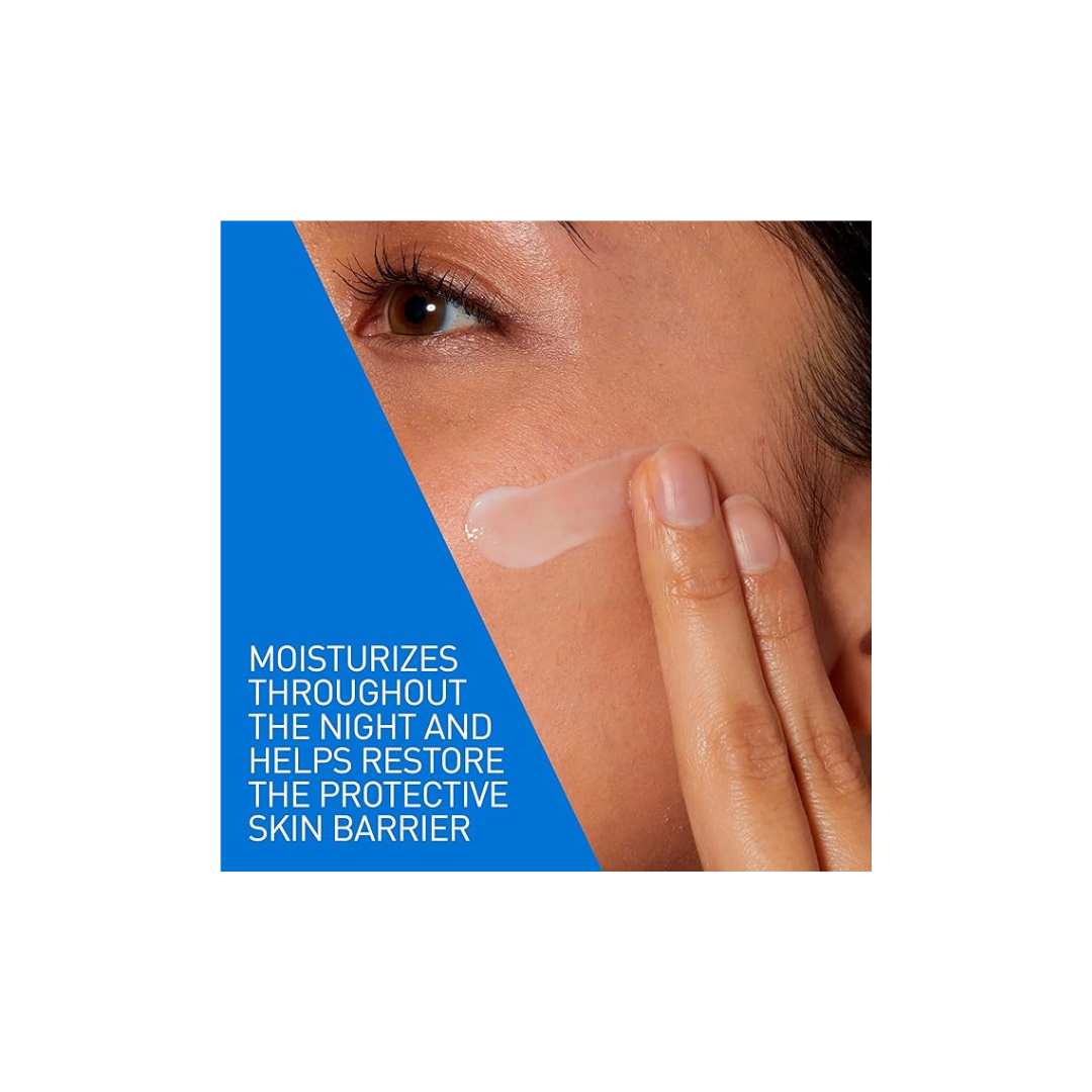 CeraVe Facial Moisturizing Lotion Pm | Ultra Lightweight, Night Face Moisturizer With Hyaluronic Acid | Fragrance Free, 89 Milliliters