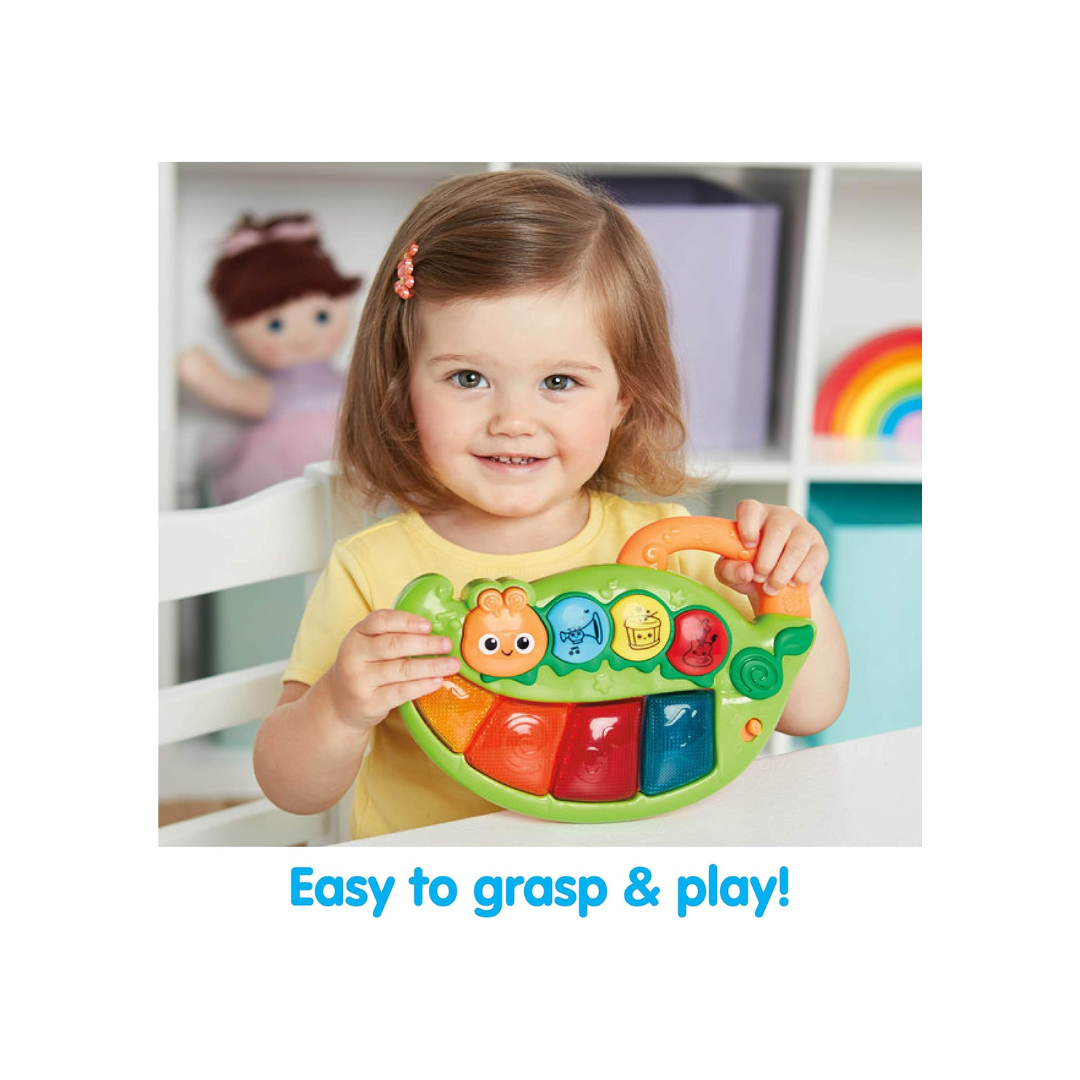 Caterpillar Keyboard, Lights up and Plays Music, Cute Caterpillar Shape, Enhances Memory Skills