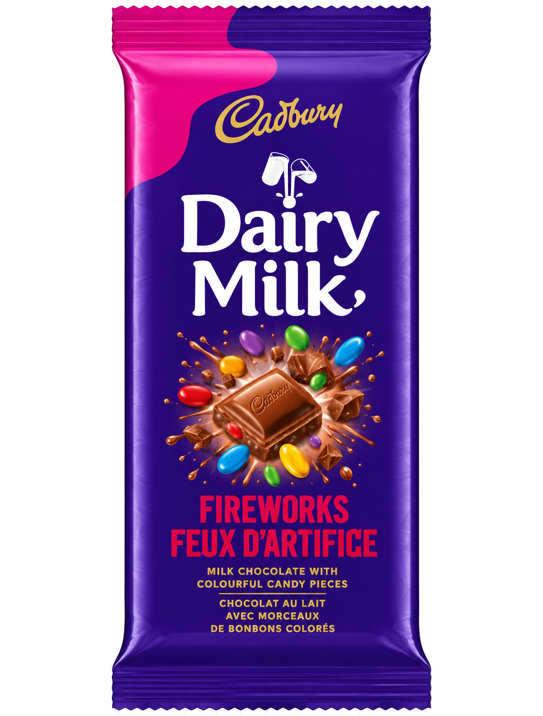 Cadbury Dairy Milk Fireworks Milk Chocolate Bar 90g