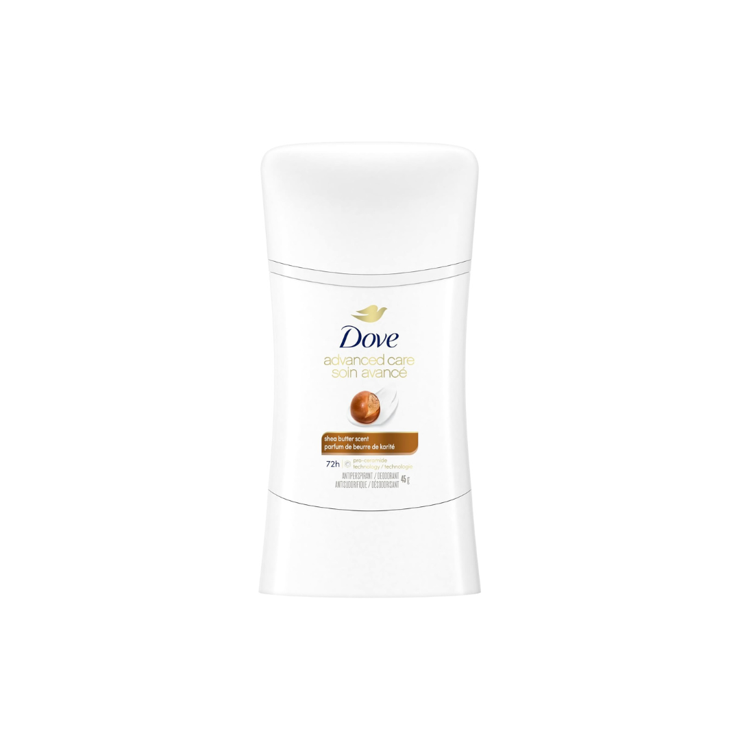 Dove Advanced Care Antiperspirant Stick for women Shea Butter for 48-Hour Protection, Cruelty-Free Women's Antiperspirant, 72g