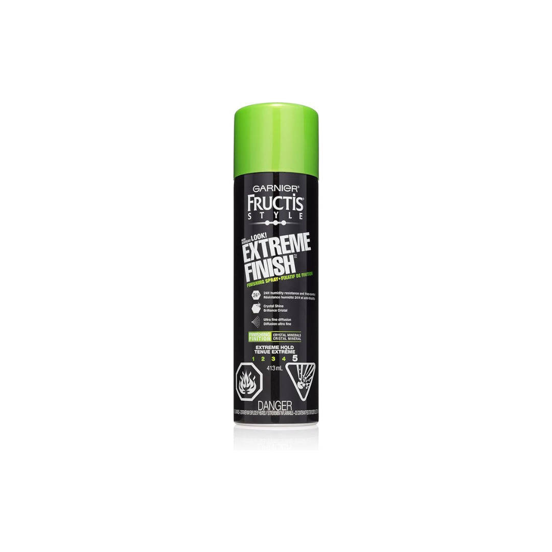 GARNIER FRUCTIS STYLE EXTREME FINISH 413G CRYSTAL SHINE CLEAR EXTREME HOLD HAIR SPRAY
