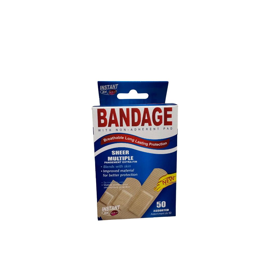 INSTANT AID BANDAGE DURABLE AND T0UGH PROTECTION 30+5 ALL ONE SIZE
