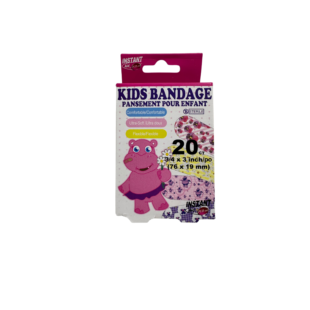 INSTANT AID KIDS BANDAGE 20 CT F0R BOYS & GIRLS