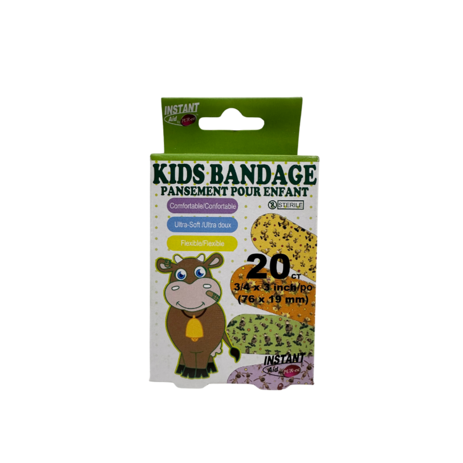 INSTANT AID KIDS BANDAGE 20 CT F0R BOYS & GIRLS