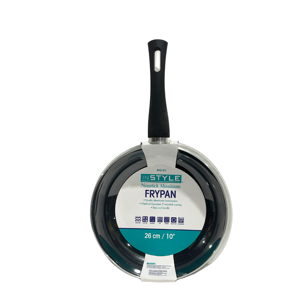 NON STICK FRYING PAN ALUMINUM FRYING PAN QUALITY ALUMINUM CONSTRUCTION NONSTICK COATING STAY COOL HANDLE