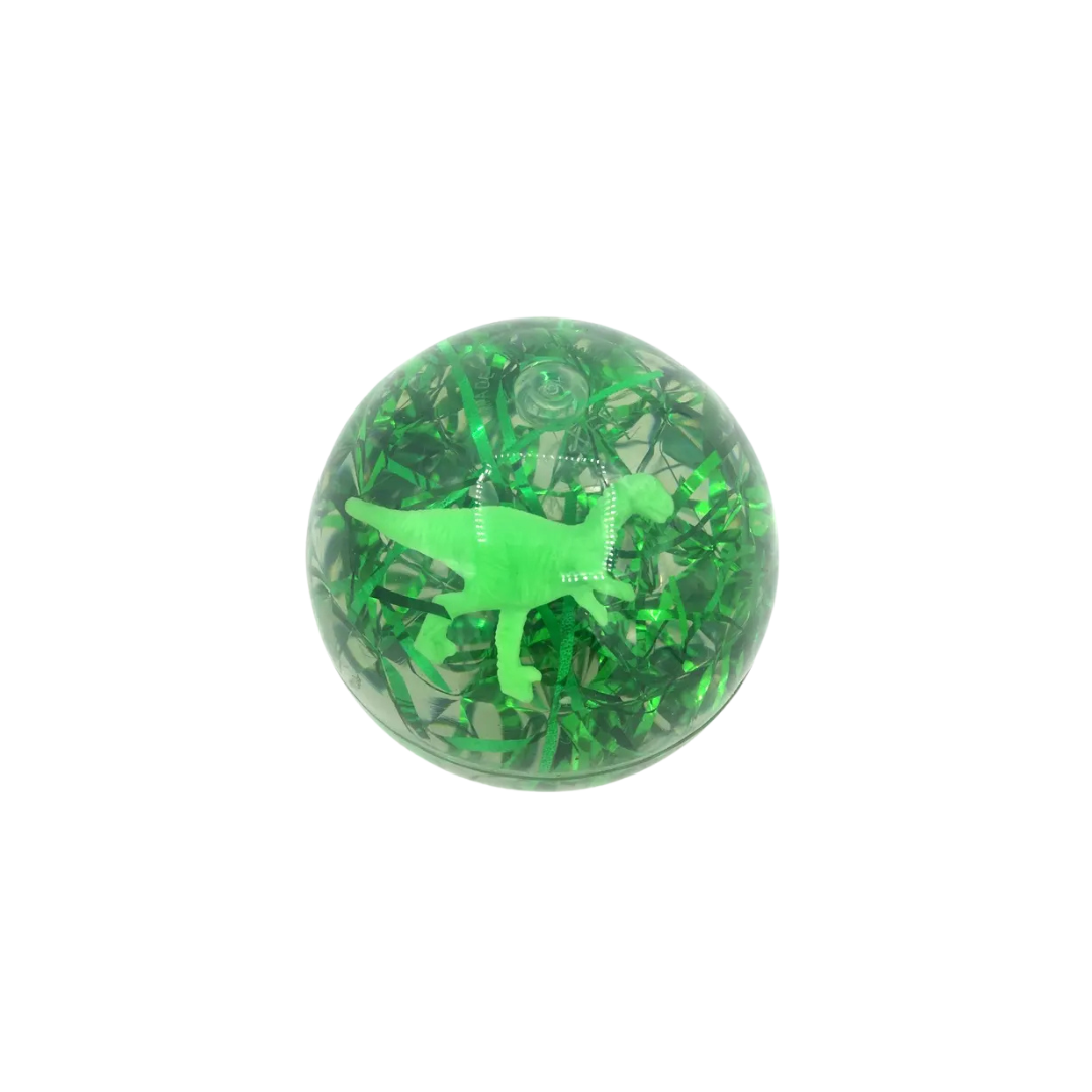 LIGHT UP BOUNCING BALL WITH DINOSAURS 1PC
