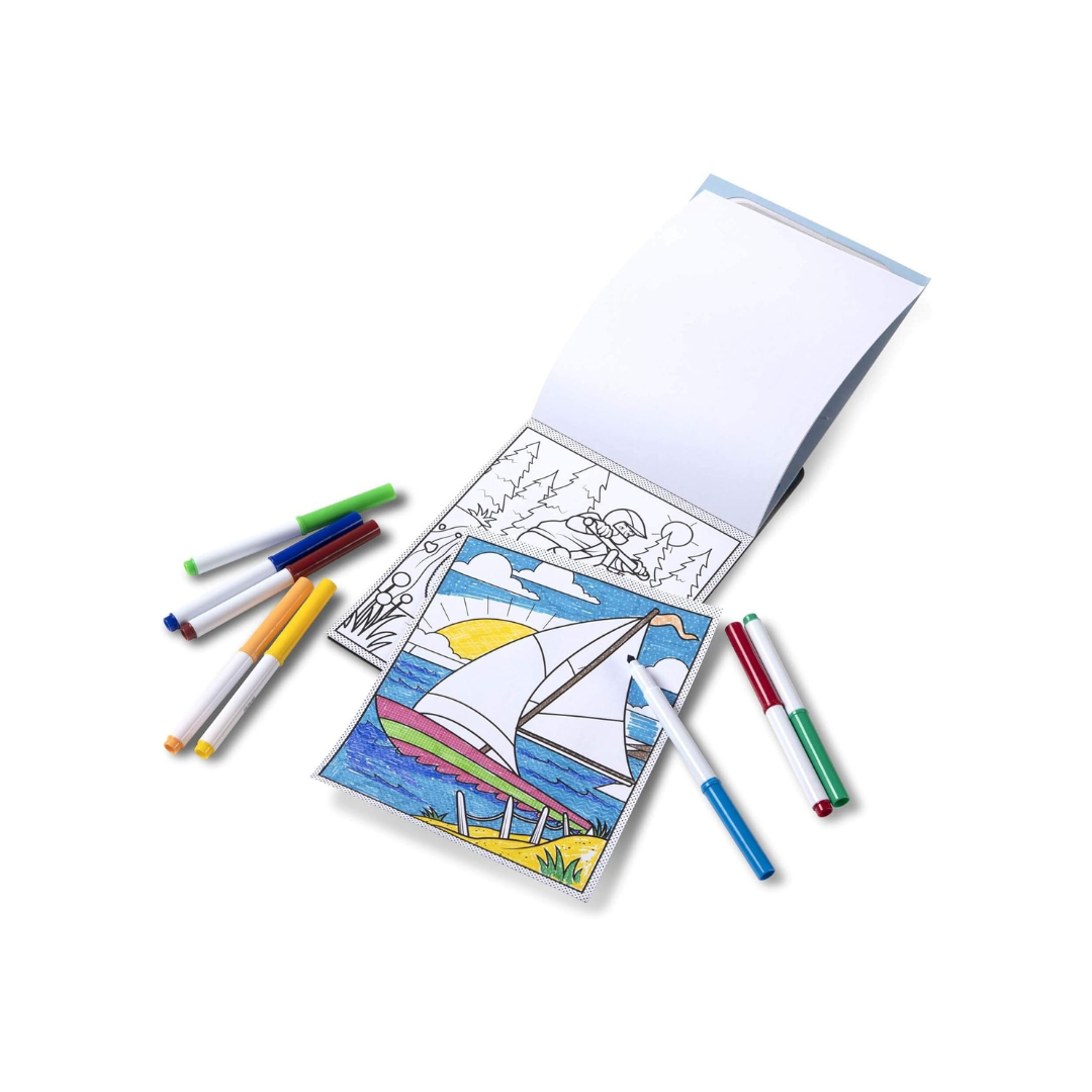 Melissa & Doug Magic-Pattern Kids’ Adventure Marker Coloring Pad On the Go Travel Activity
