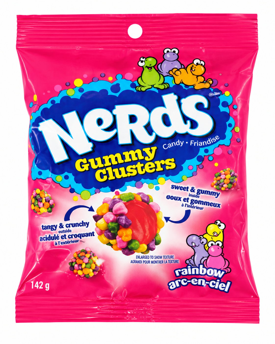 Nerds Gummy Clusters Rainbow Candy, 142 g
