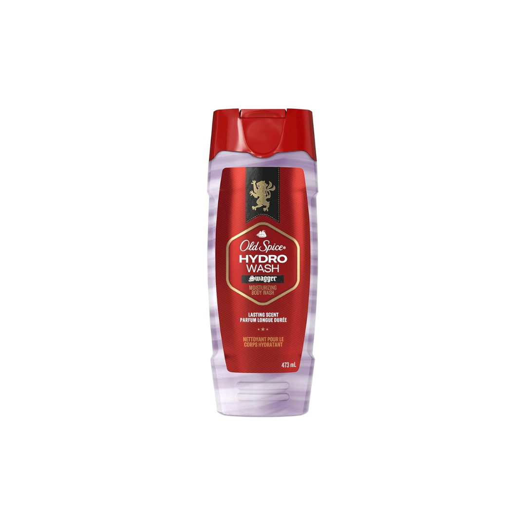 Old Spice Hardest Working Collection Body Wash Hydro Wash Pure Sport Plus, 473 mL