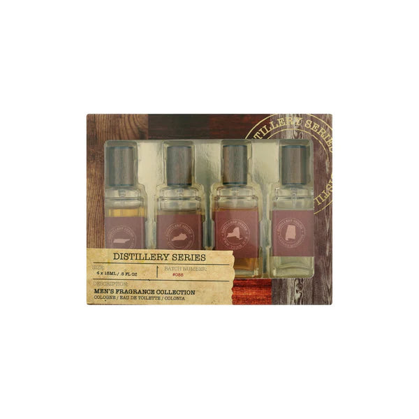 Distillery Series Assorted Cologne Set 4pc 4 x 15ml ( Aged to perfection and crafted for the man with discerning taste. Product of the USA