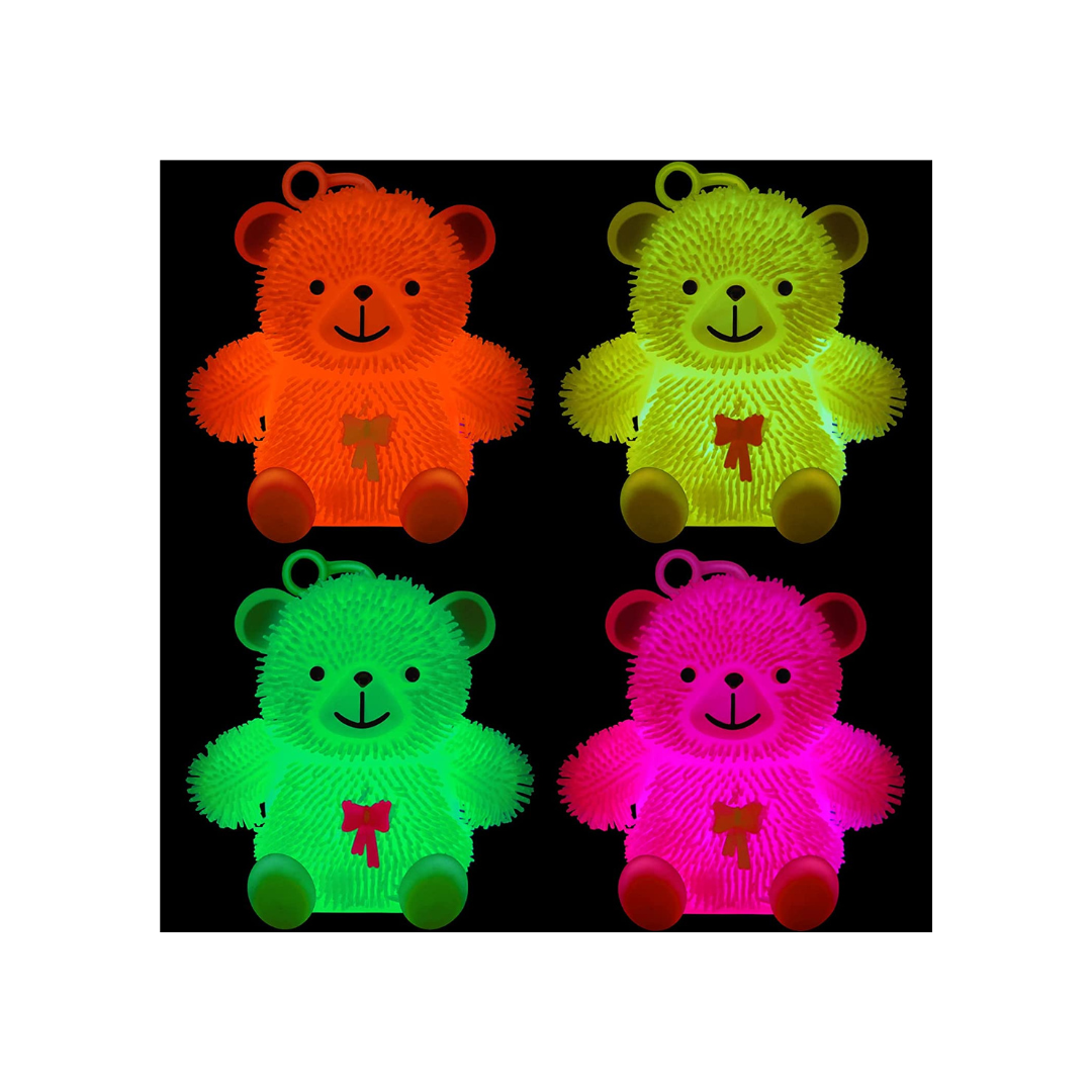 LIGHT UP SQUISHY PUFFER BALL TOY 1PC