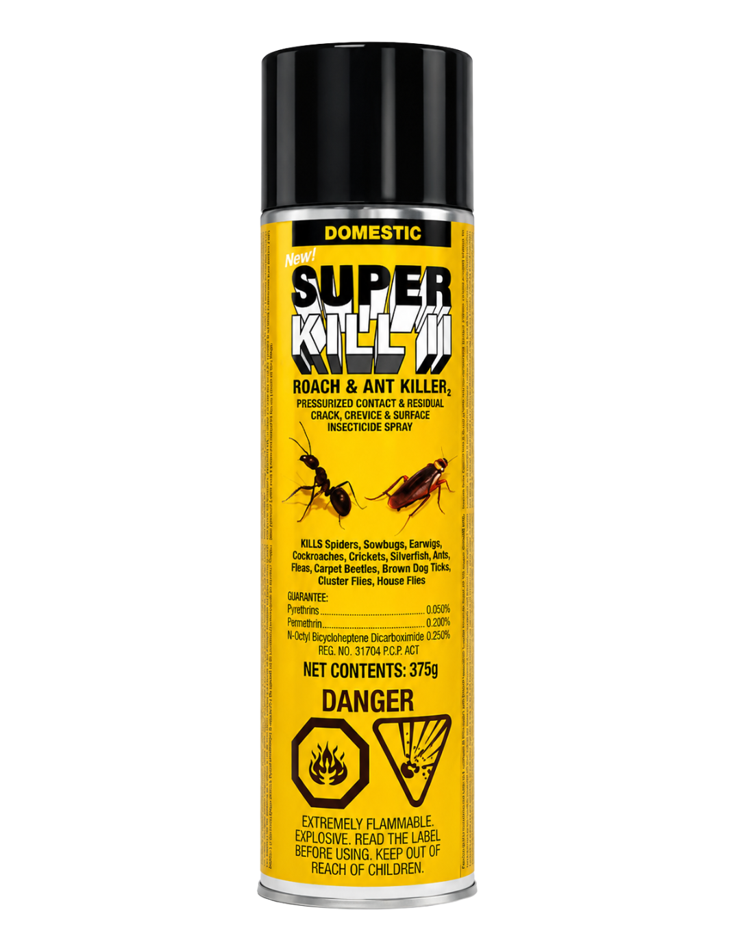 Super Kill Roach & Ant Killer 400g – Fast Acting Insecticide Spray (Made in Canada)