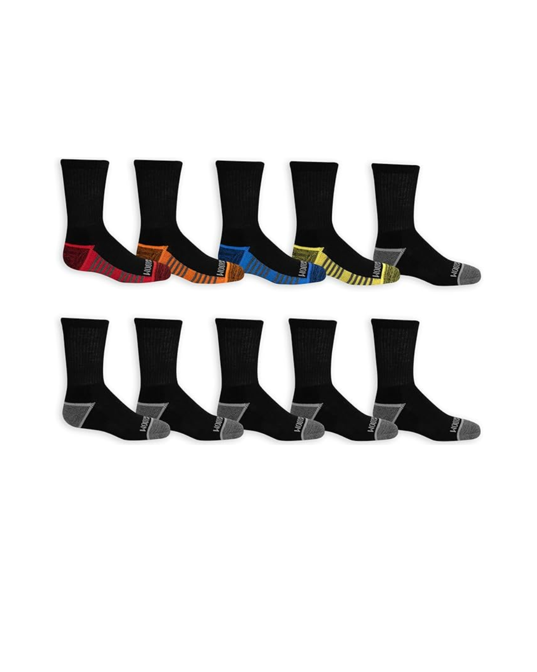 The Fruit of the Loom Boys Ankle Socks Shoe Sizes 9–2½(M)