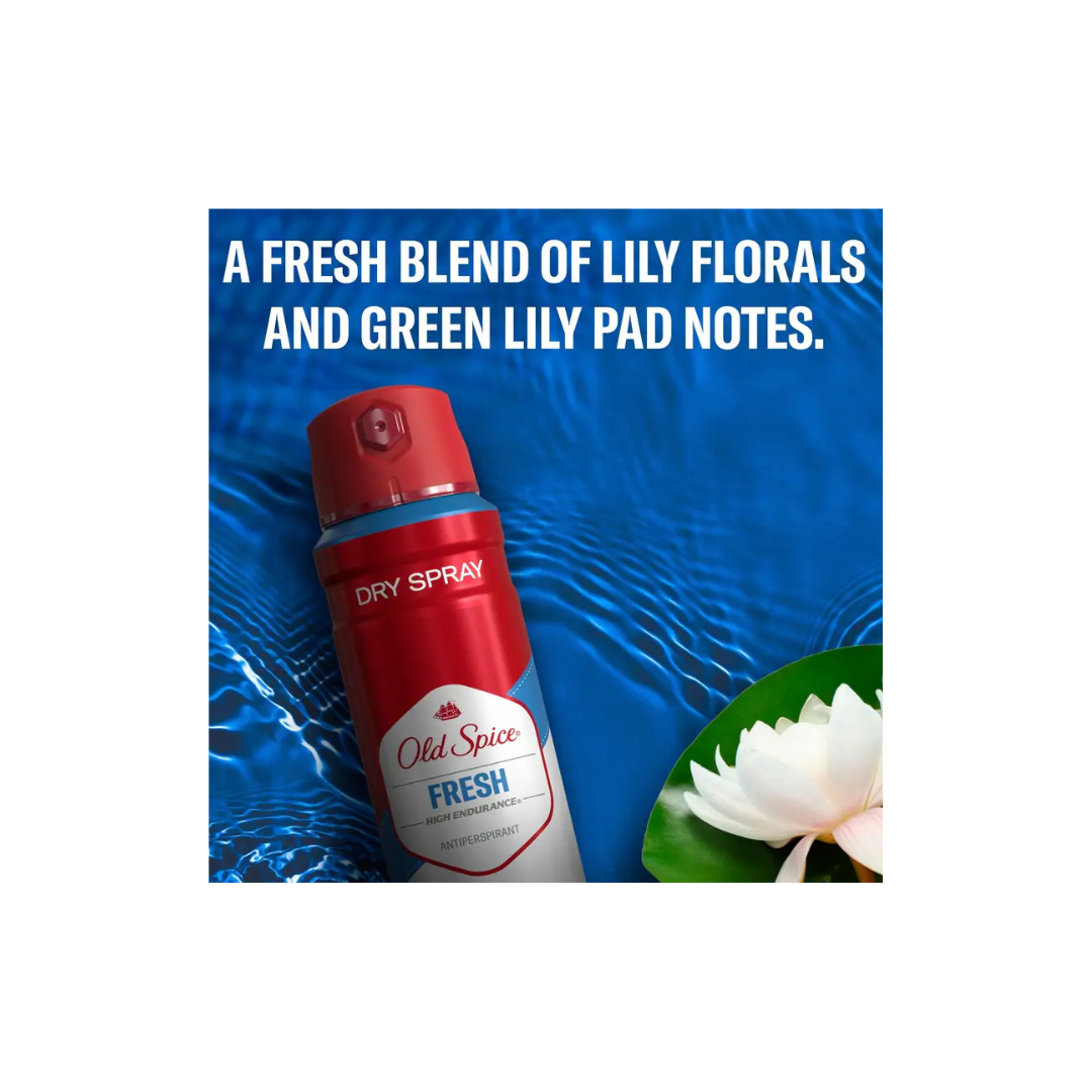 Old Spice Fresh High Endurance Antiperspirant and Deodorant Body Spray For Men 122g