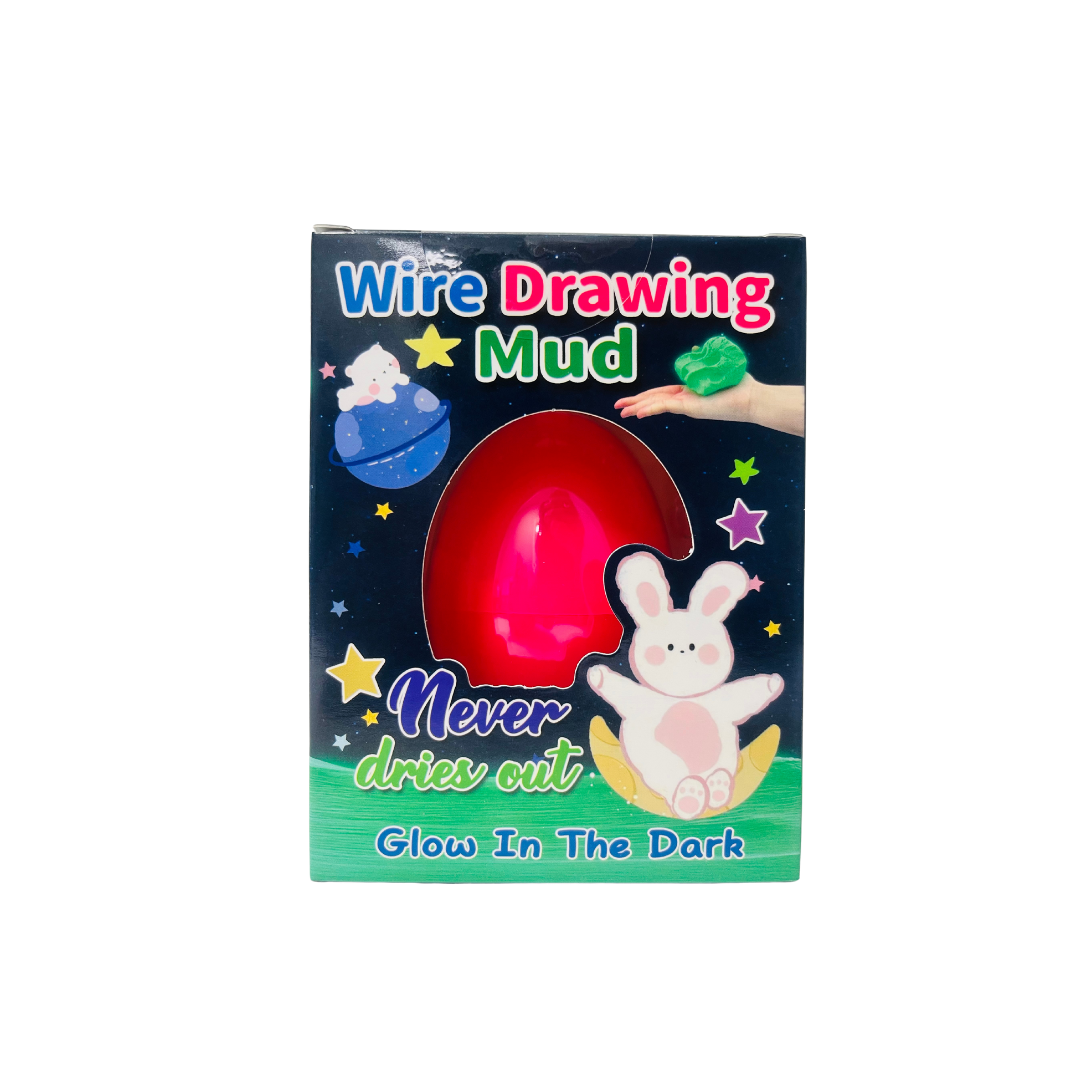 WIRE DRAWING MUD NEVER DRIES OUT GLOW IN THE DARK