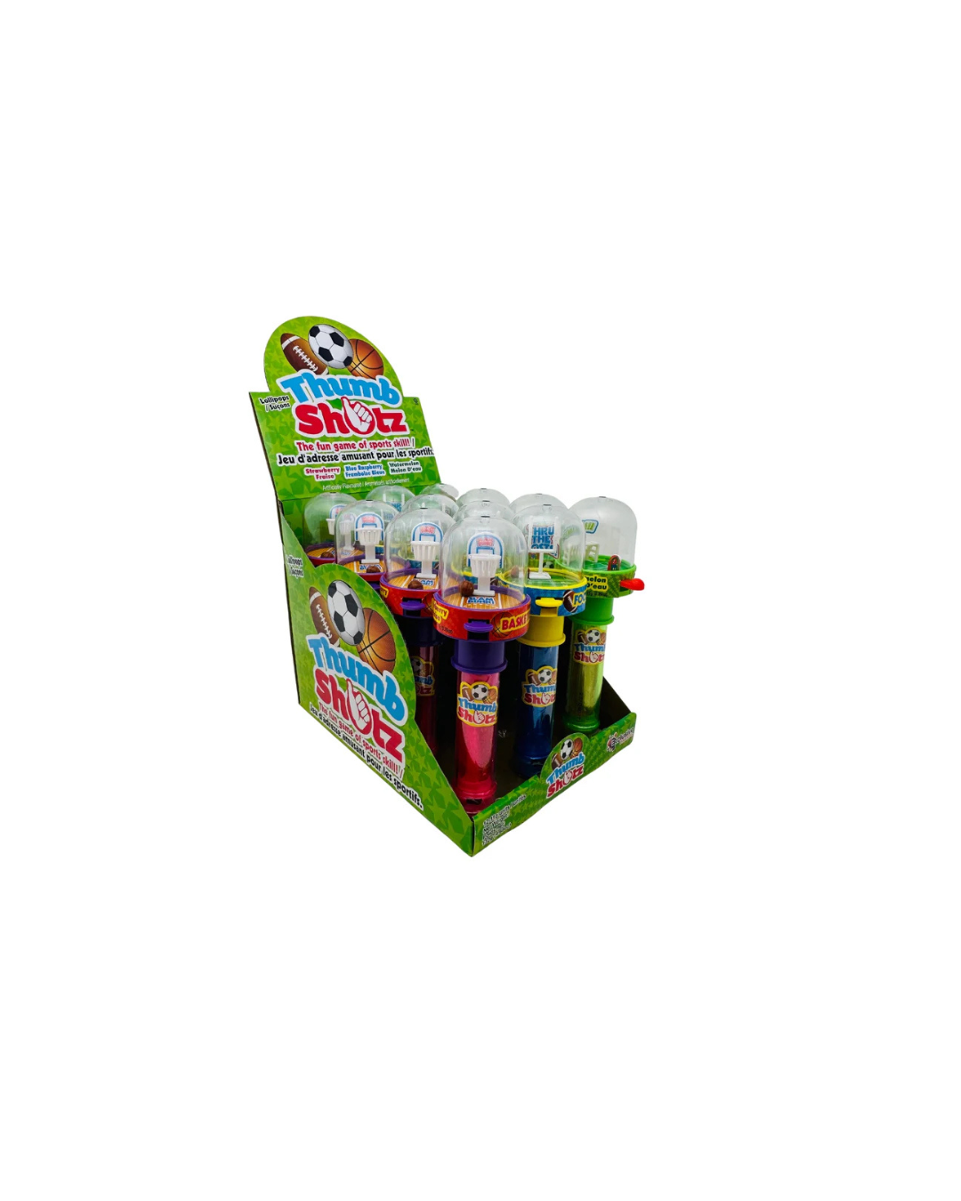 THUMB SHOTZ The Fun Sports Game,Blue Raspberry,Watermelon,Strawberry (1 pc )