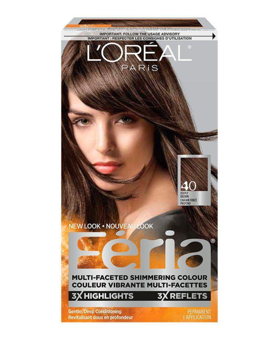 L'Oréal Paris Feria Hair Colour 40 (Deep Brown)