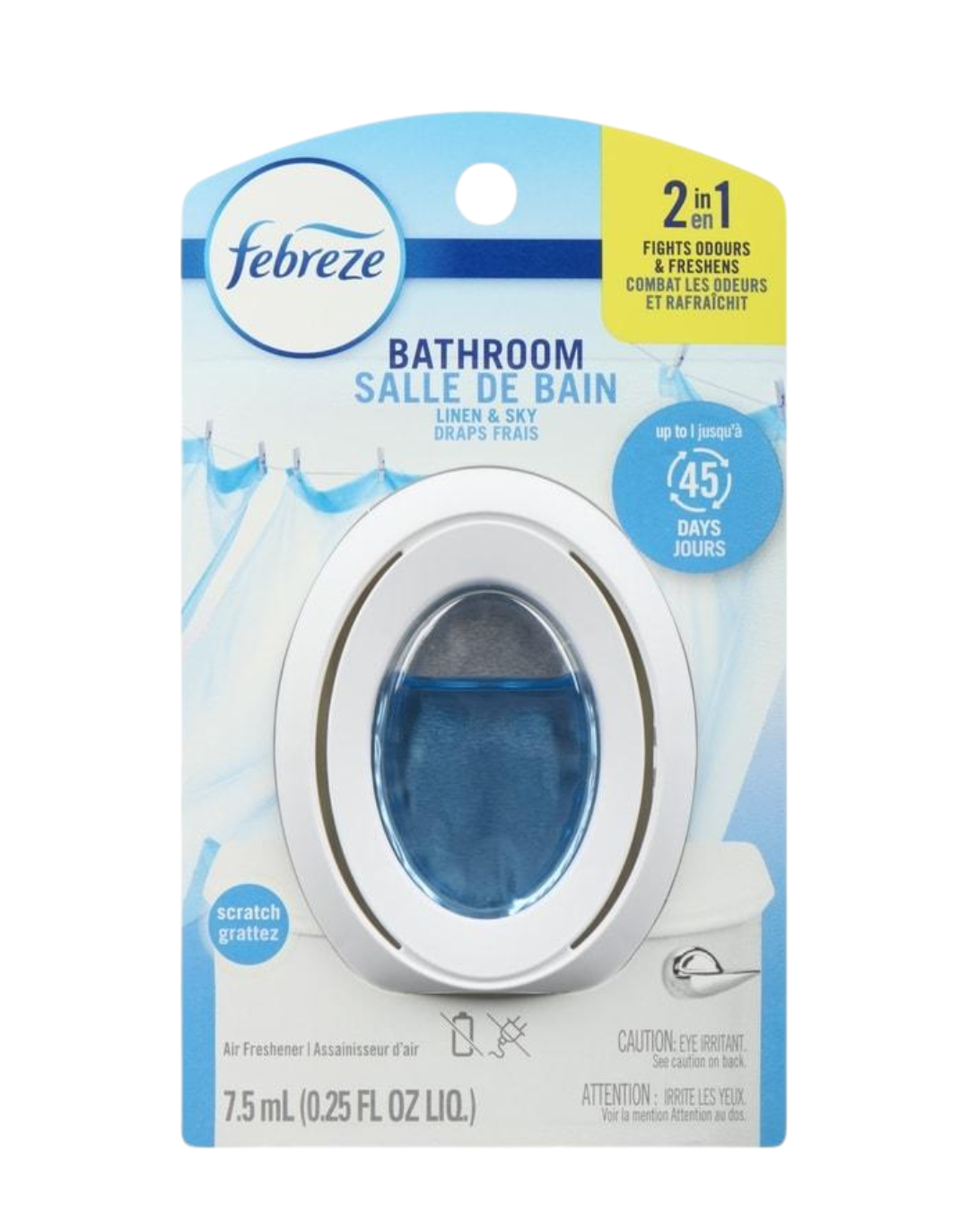 Febreze Bathroom Air Freshener – Linen & Sky (2-in-1) 7.5ML