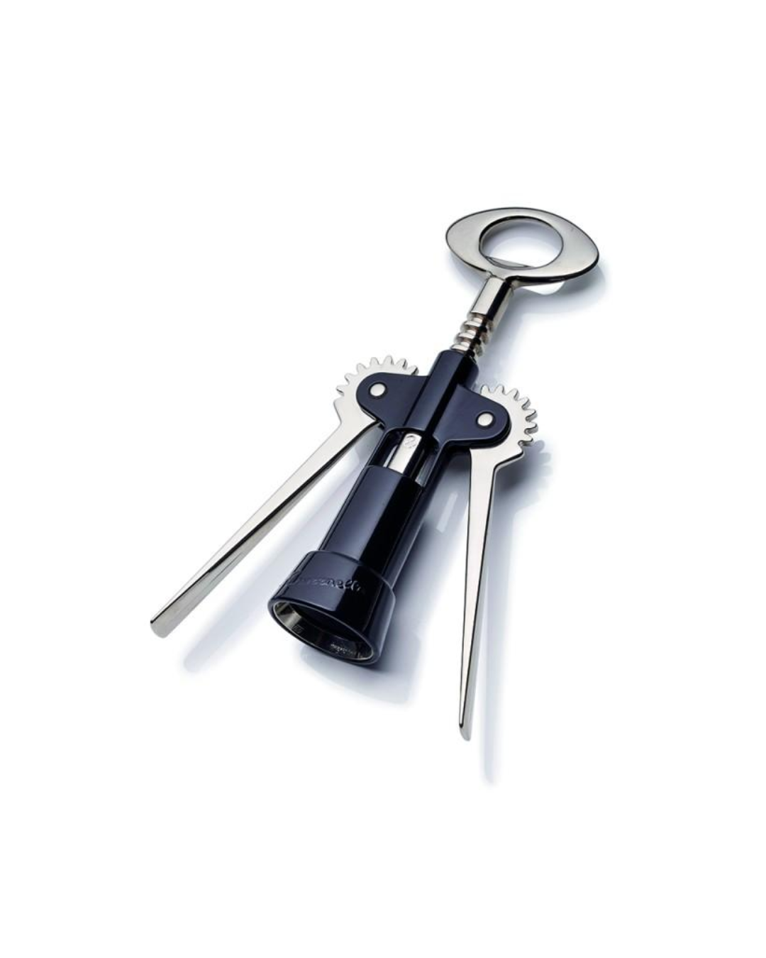 Craft Kitchen Heavy Duty Wing Corkscrew – Black & Stainless Steel Satin Finish