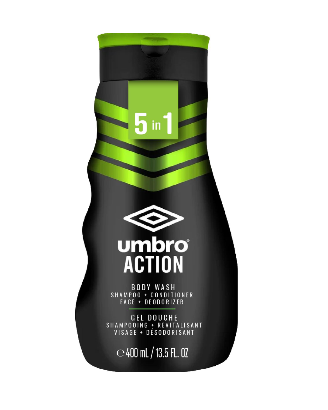 Umbro Action (5-in-1) Body Wash, Shampoo, Conditioner, Face Wash, Deodorizer for Men 400ml