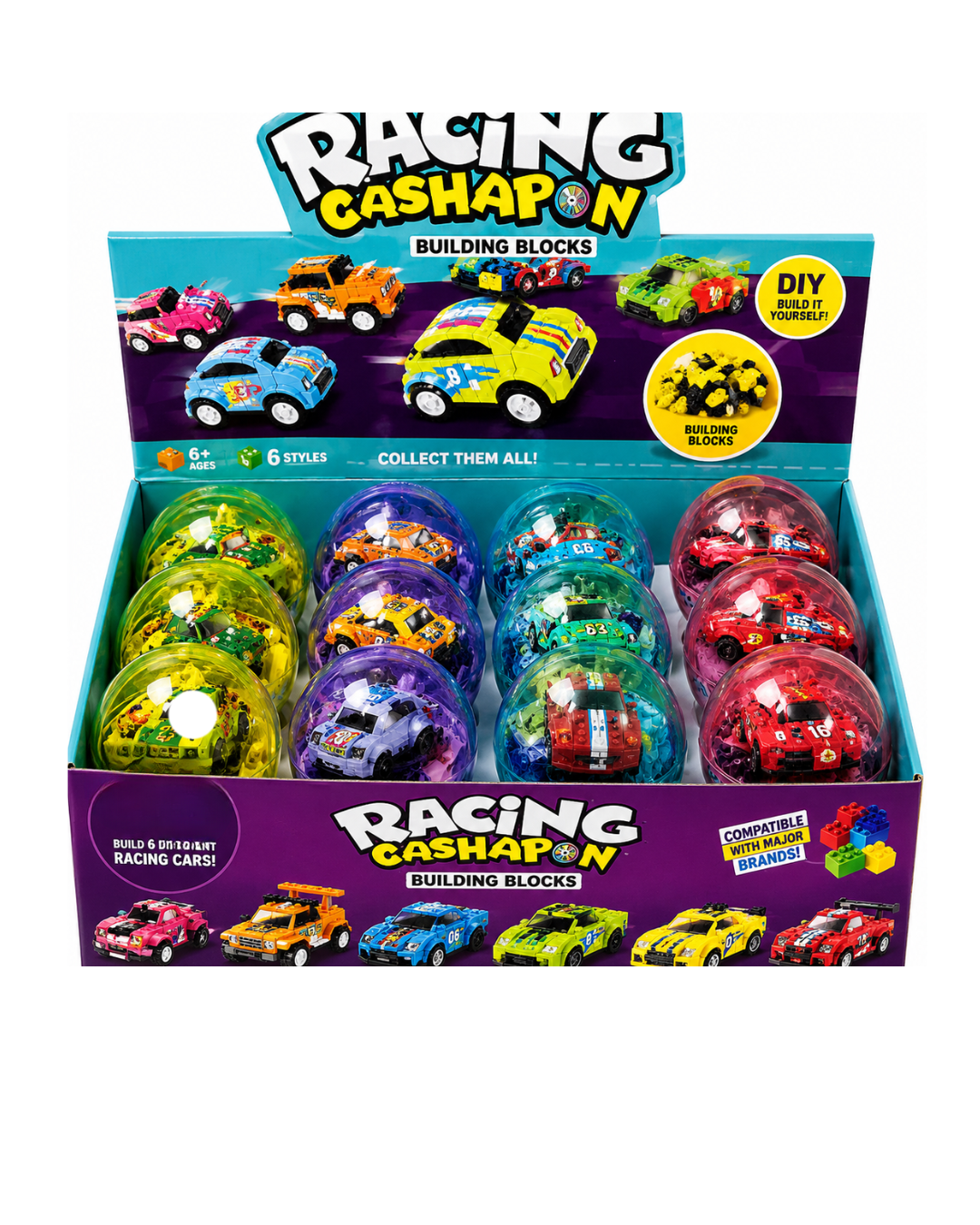 Racing Gashapon Cars – Pull Back Fun Toy (1pc)