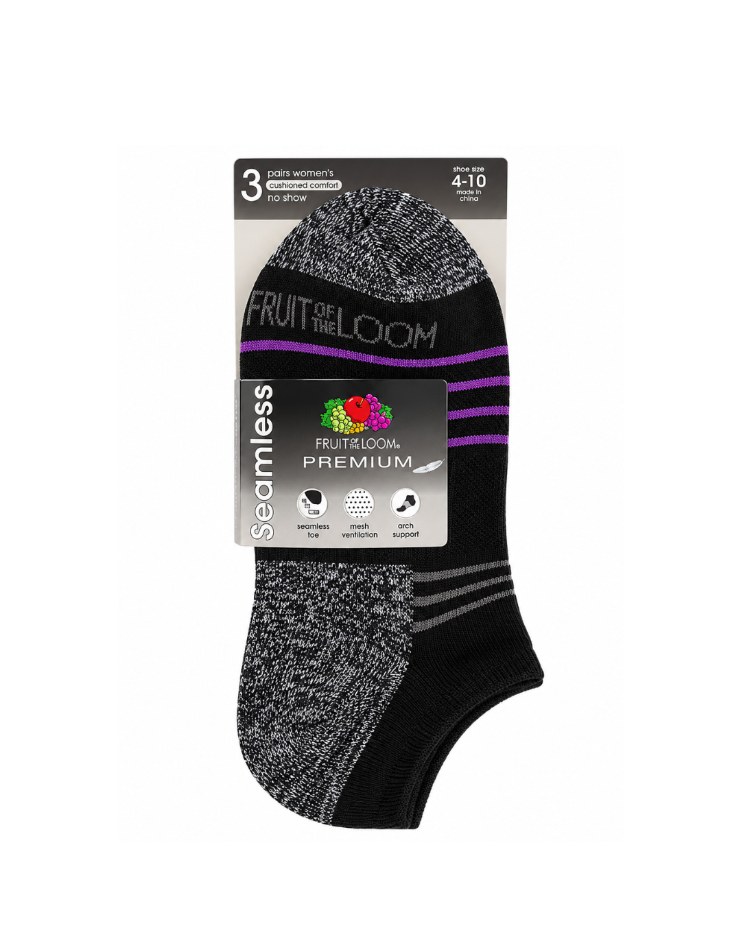 Fruit of the Loom Women's Premium Socks – 3 Pairs