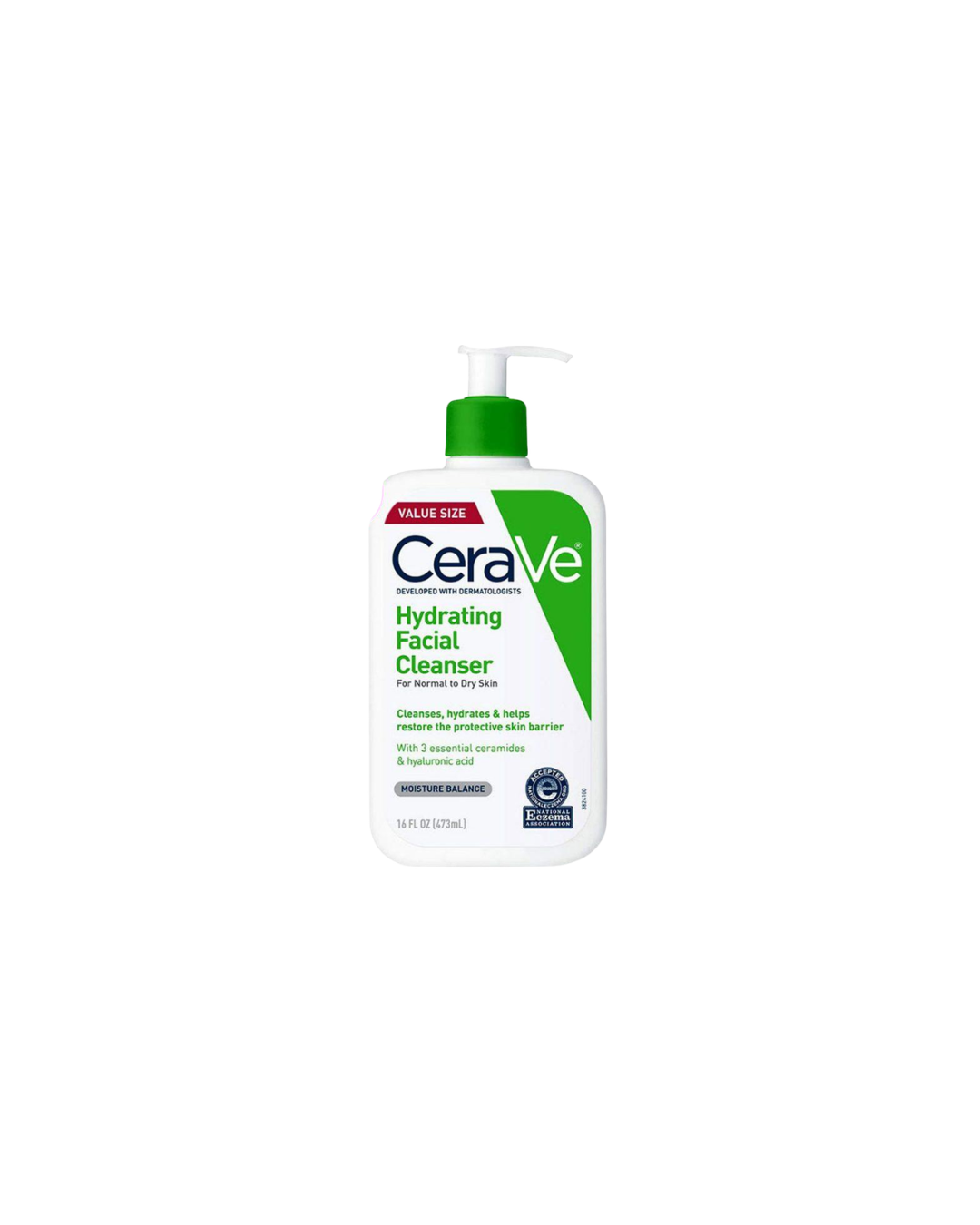 CeraVe Hydrating Facial Cleanser – 473 mL | Daily Moisturizing Face Wash for Normal to Dry Skin