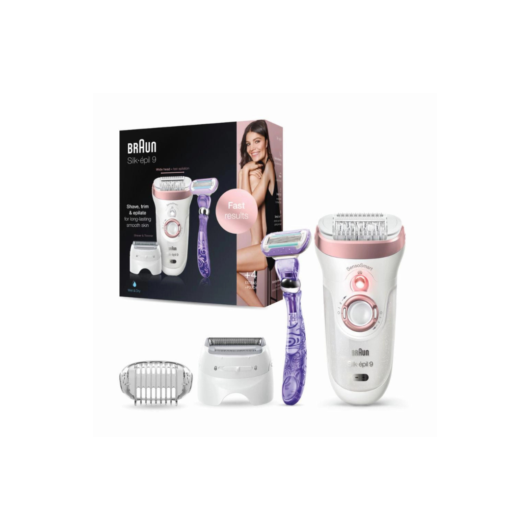 Braun Silk-epil 9 Shave, Trim & Epilate for Long-Lasting Smooth Skin