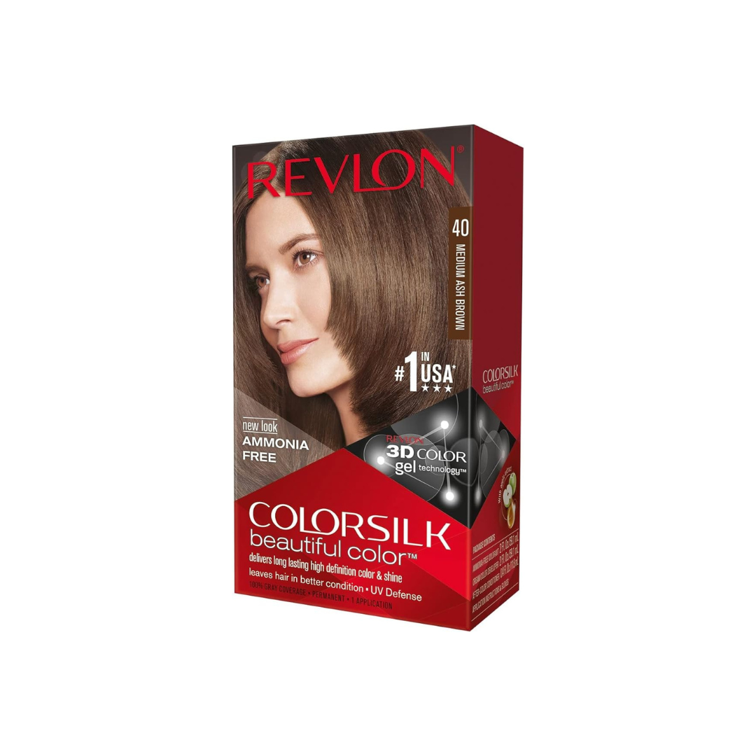 REVLON HAIR COLOR # 40 MEDIUM ASH BROWN