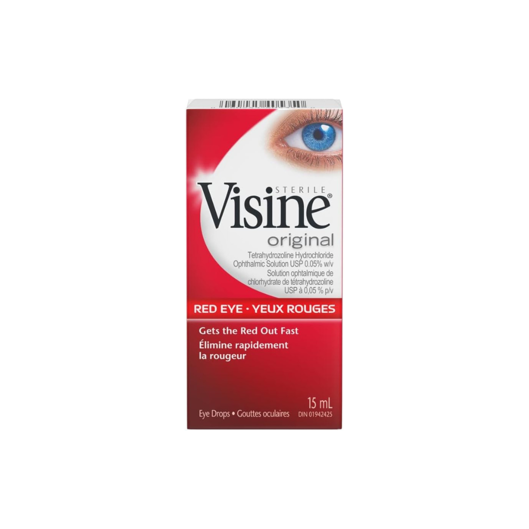 VISINE ORIGINAL RED EYE RELIEF. GETS THE RED OUT FAST 15ML