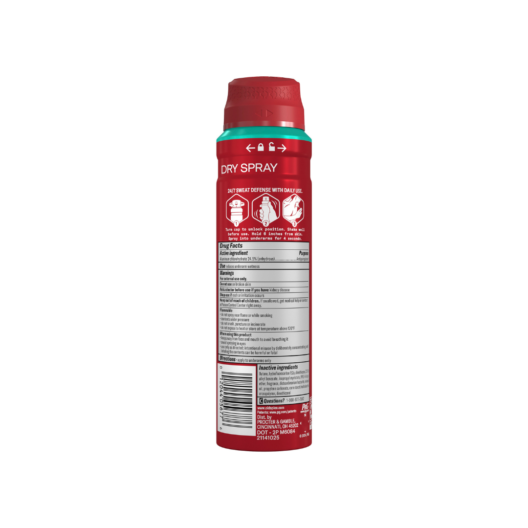 Old Spice Antiperspirant and Deodorant Spray for Men, Pure Sport Scent