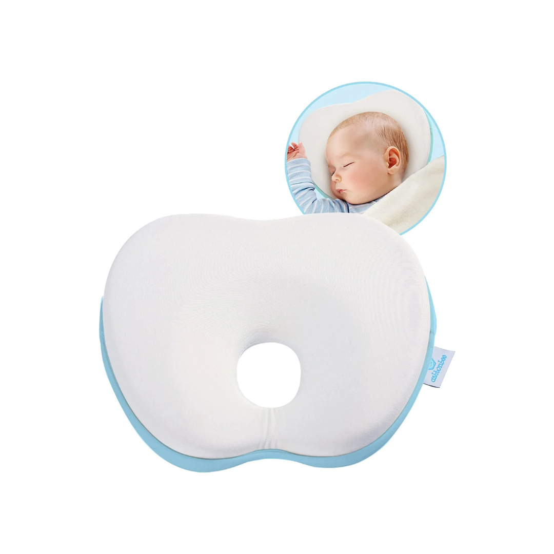 ASHTONBEE BABY HEAD SHAPING PILLOW HELPS PREVENT HEAD SYNDROME FOR BABIES AGED 0-6 