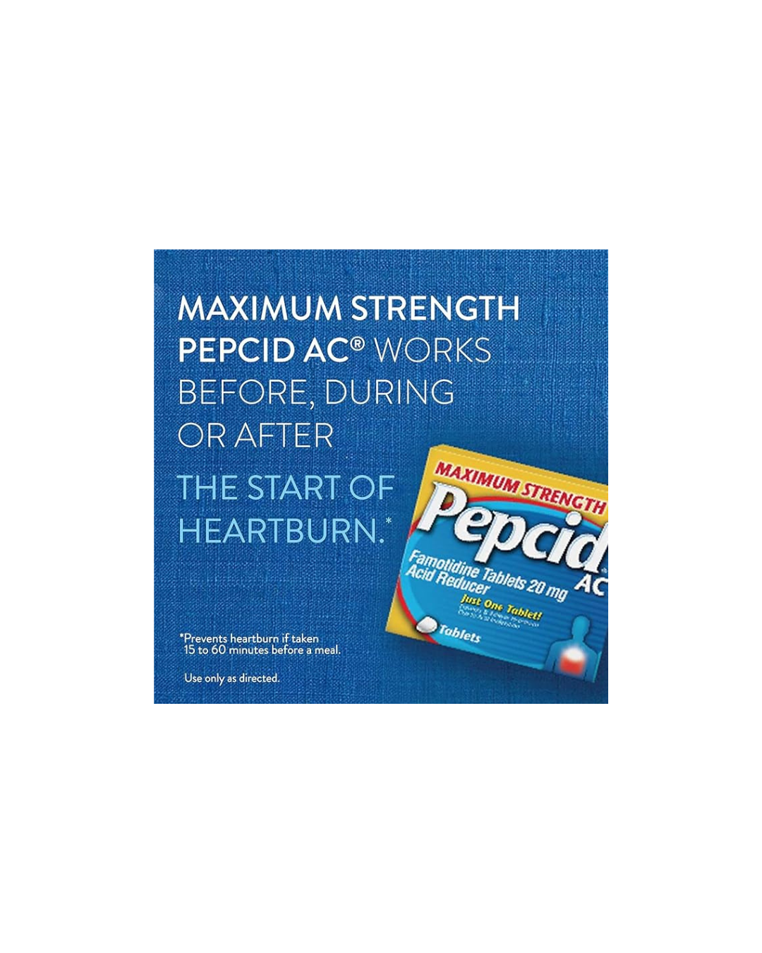 Pepcid AC Maximum Strength, Acid Reducer Tablets, 50 Count