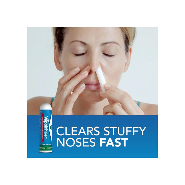 Vicks Vapoinhaler Nasal Decongestant, 0.20 mL, Soothing Vicks Vapours