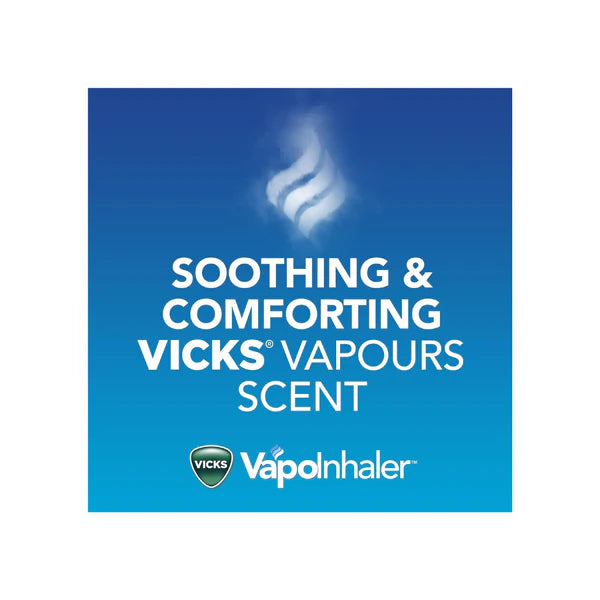 Vicks Vapoinhaler Nasal Decongestant, 0.20 mL, Soothing Vicks Vapours