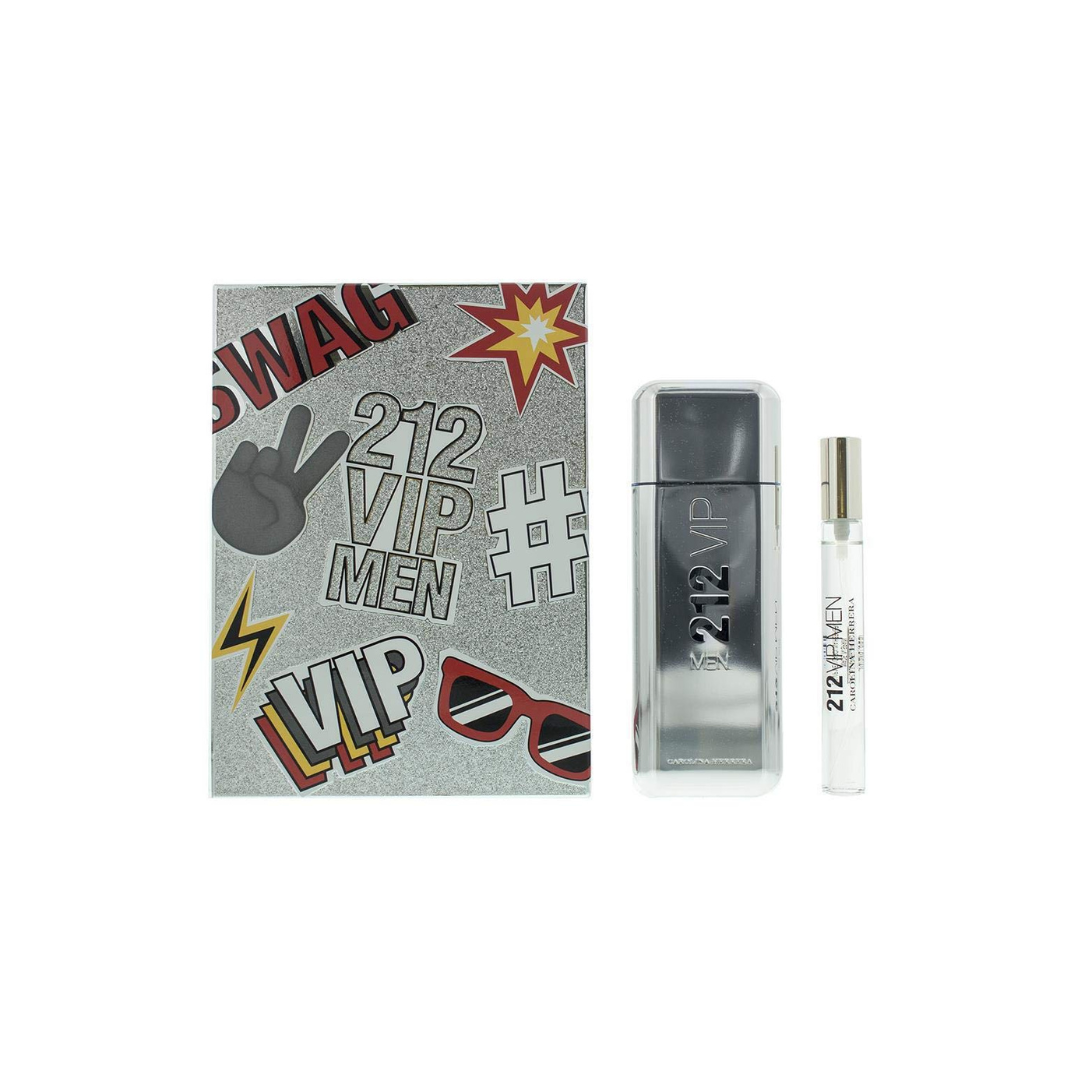 Carolina Herrera 212 VIP Men Men 2 Pc Gift Set 3.4oz EDT Spray, 0.33oz EDT Spray
