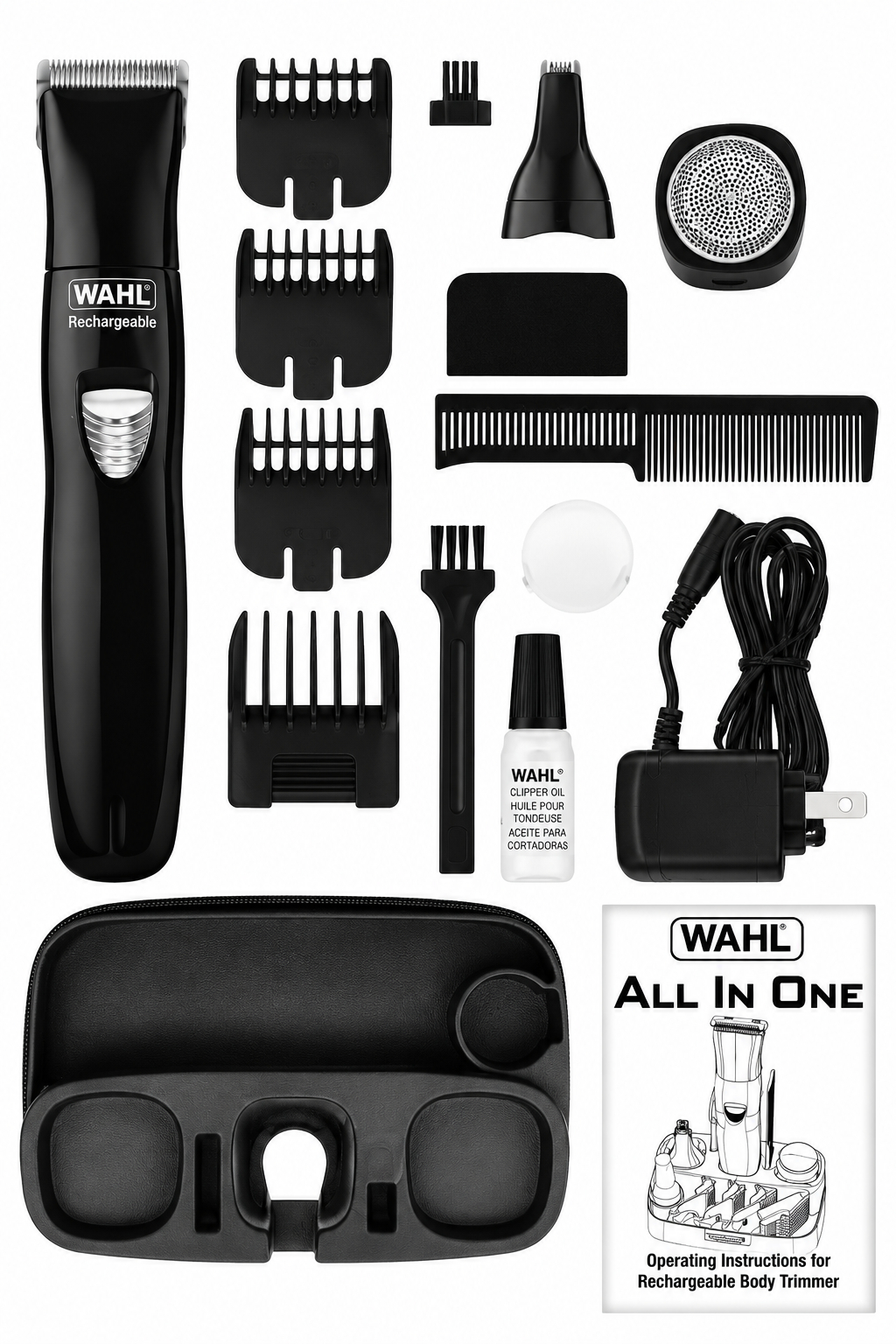 Wahl® Canada Rechargeable Beard Trimmer, All You Need for Beard & Stubble, Men Grooming, beard trimmer with ergonomic contour design and soft touch…# 3222