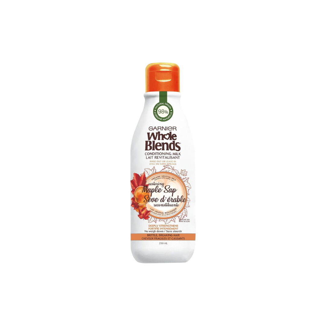 Garnier Whole Blends Conditioning Milk Restoring Maple, 250 Milliliters
