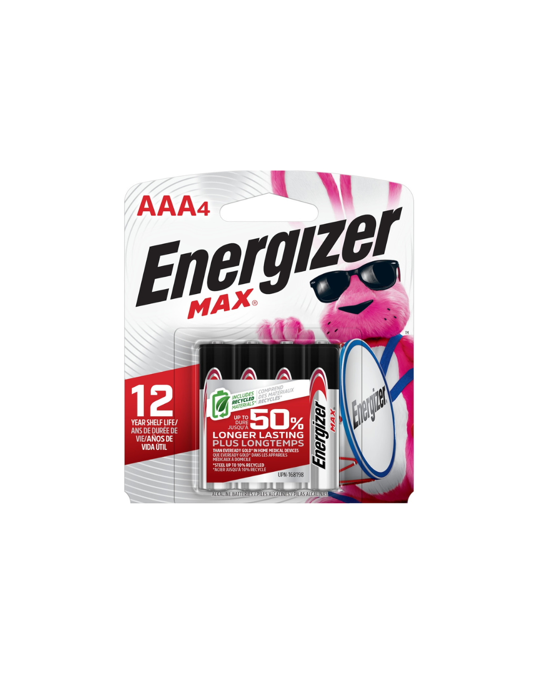 Energizer Energizer MAX AAA Batteries (4 Pack), Triple A Alkaline Batteries