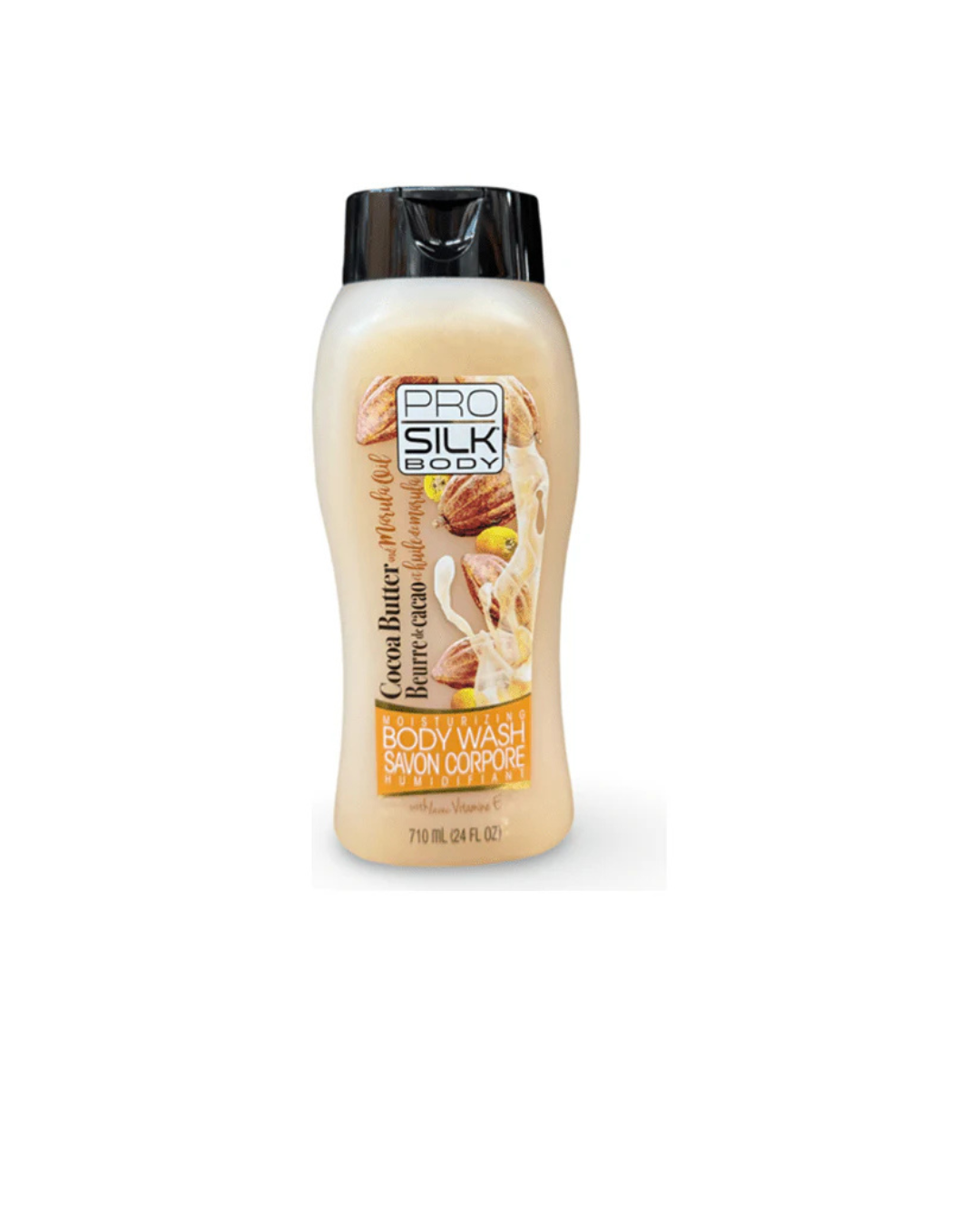 Pro Silk Body Cocoa Butter And Marula Oil Moisturizing Body Wash w Vitamin E, 710ml Made in Canada