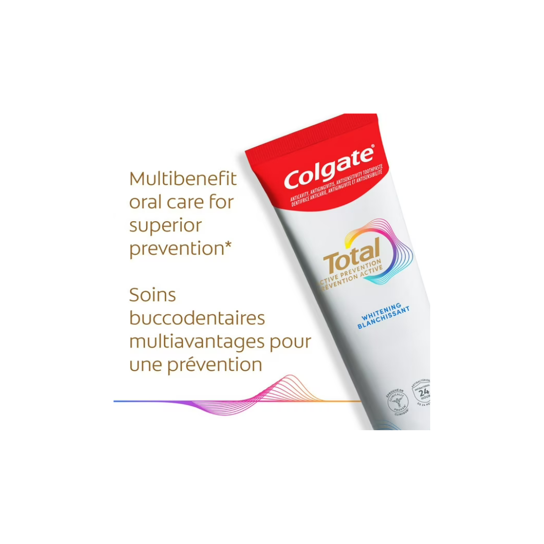 Colgate Total Active Prevention Whitening Toothpaste Gel 170 mL,