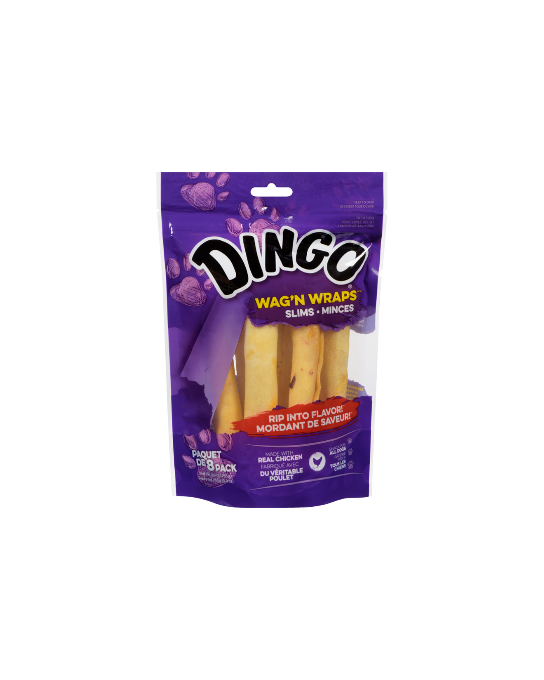 Dingo Wag 'n Wrap Dog Treats 8pack