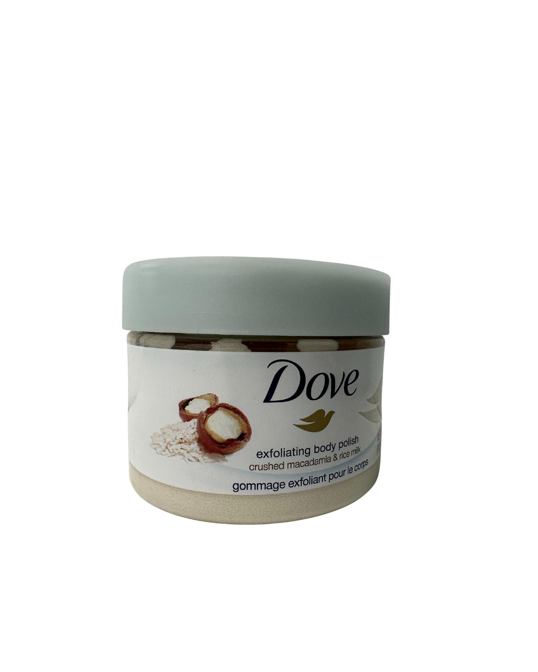 Dove Body Polish Exfoliating macadamia & Rice milk - 10.5 Oz