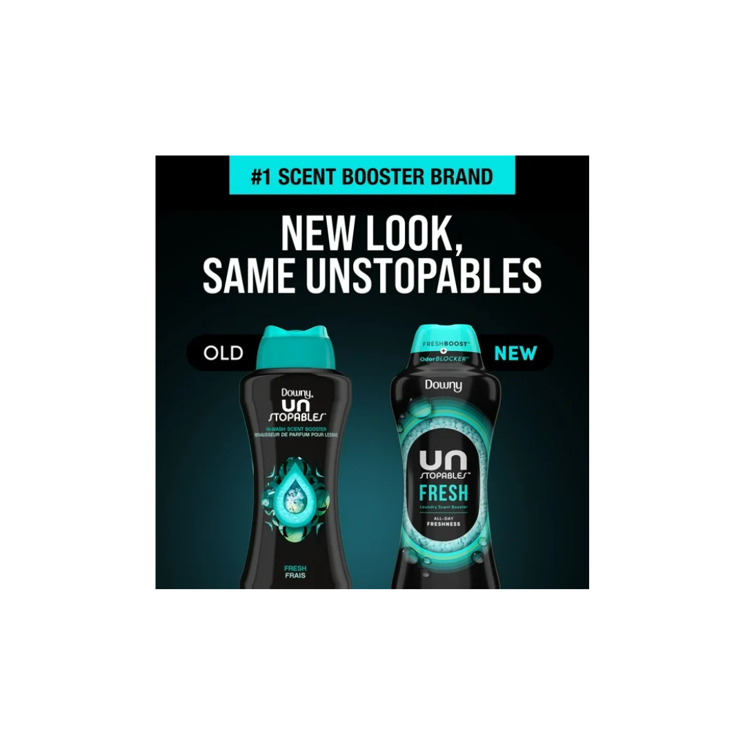 Downy Unstopables In Wash Scent Booster Beads, Fresh Scent, Laundry Beads for odour Protection, Downy Scent Booster Beads, Laundry Scent Boosters, 141G