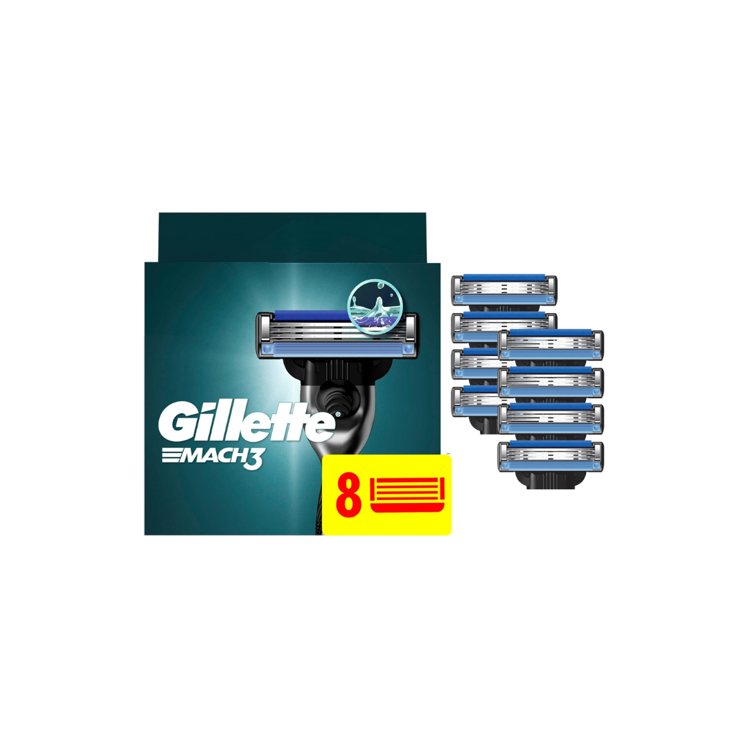 Gillette Mach3 Men's Razor Blades, 8 Blade Refills
