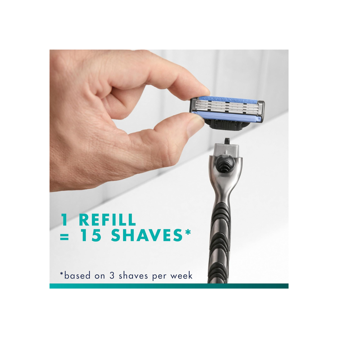 Gillette Mach3 Men's Razor Blades, 8 Blade Refills
