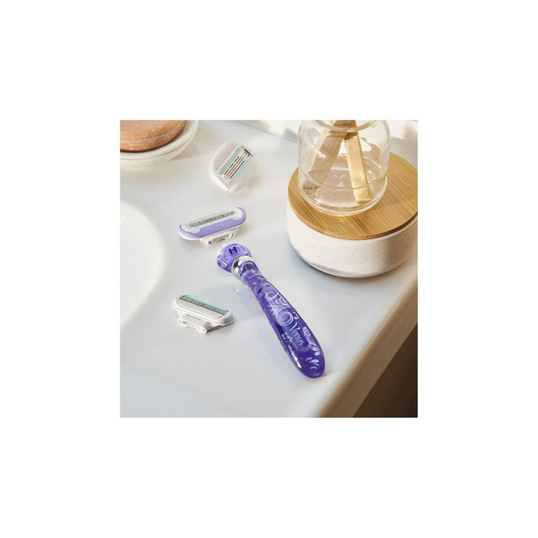 Gillette Venus Deluxe Smooth Swirl Women's Razor Blade Refills, 4CT