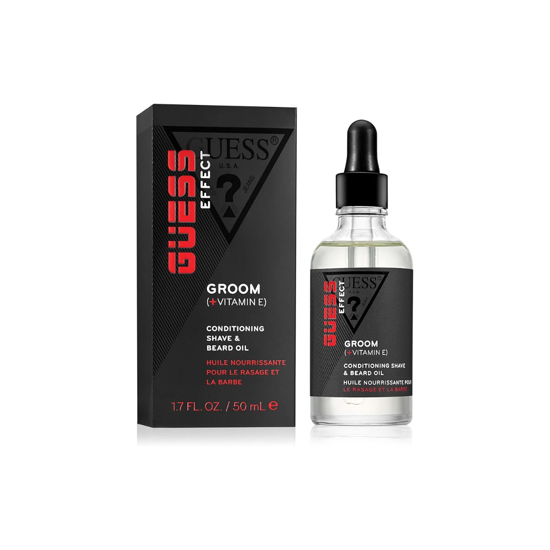 Guess Guess Effect Boost Conditioning Shave and Beard Oil Men Oil 1.7 oz